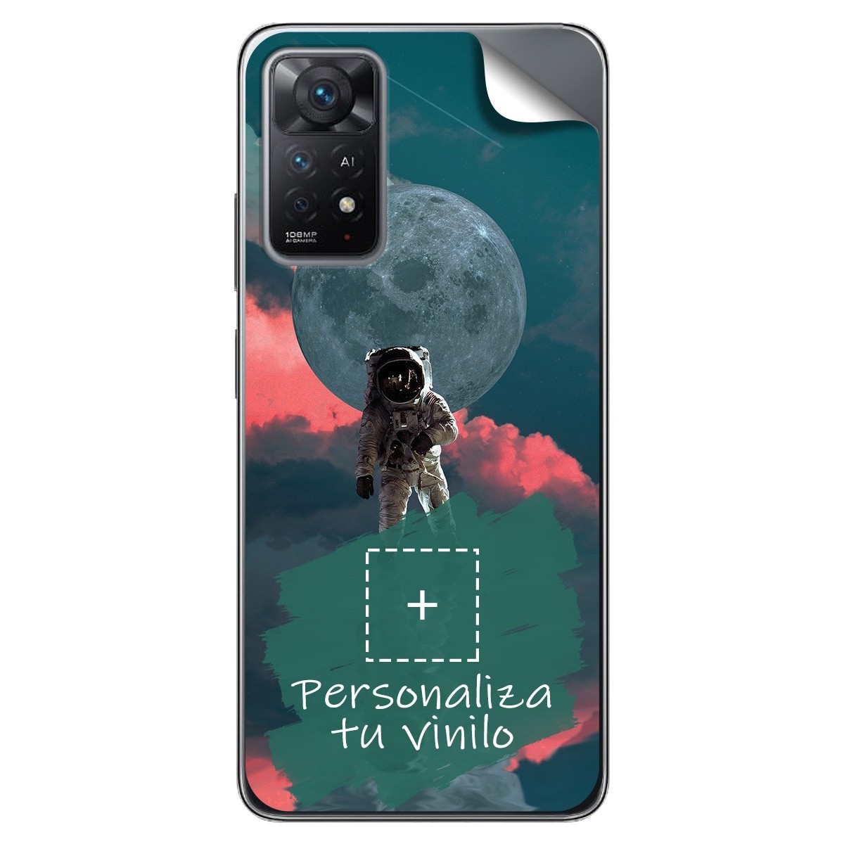 Pegatina Vinilo Autoadhesiva Personalizada más Funda para Xiaomi Redmi Note 11 Pro / 11 Pro 5G