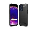 Funda Gel Tpu Tipo Carbon Negra para Oppo Find X5 Lite 5G