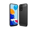 Funda Gel Tpu Tipo Carbon Negra para Xiaomi Redmi Note 11 / 11s
