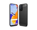 Funda Gel Tpu Tipo Carbon Negra para Xiaomi Redmi Note 11 Pro / 11 Pro 5G