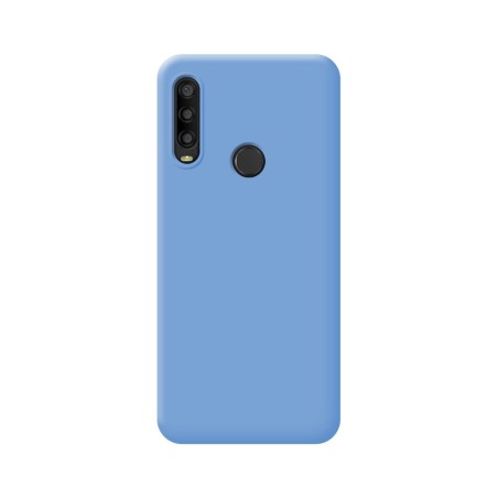 Funda Silicona Líquida Ultra Suave para Alcatel 1SE 2020 color Azul