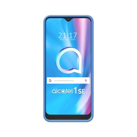 Funda Silicona Líquida Ultra Suave para Alcatel 1SE 2020 color Azul