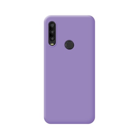 Funda Silicona Líquida Ultra Suave para Alcatel 1SE 2020 color Morada