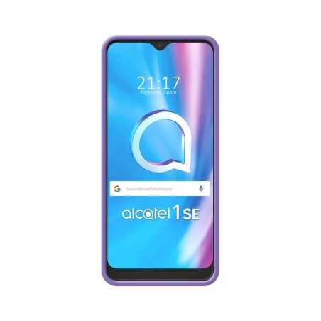 Funda Silicona Líquida Ultra Suave para Alcatel 1SE 2020 color Morada