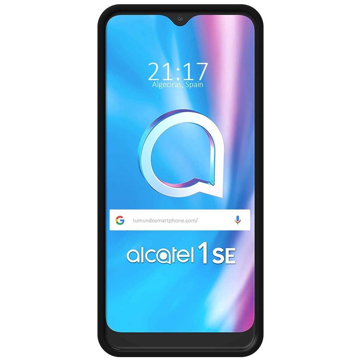 Funda Silicona Líquida Ultra Suave para Alcatel 1SE 2020 color Negra