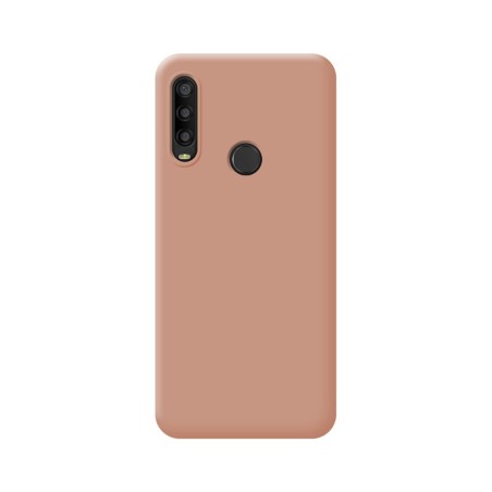 Funda Silicona Líquida Ultra Suave para Alcatel 1SE 2020 color Rosa