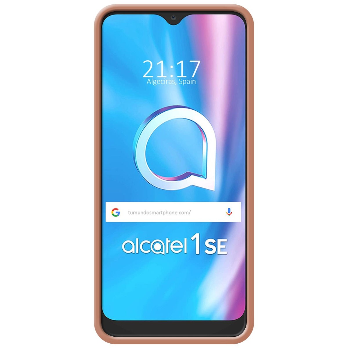 Funda Silicona Líquida Ultra Suave para Alcatel 1SE 2020 color Rosa