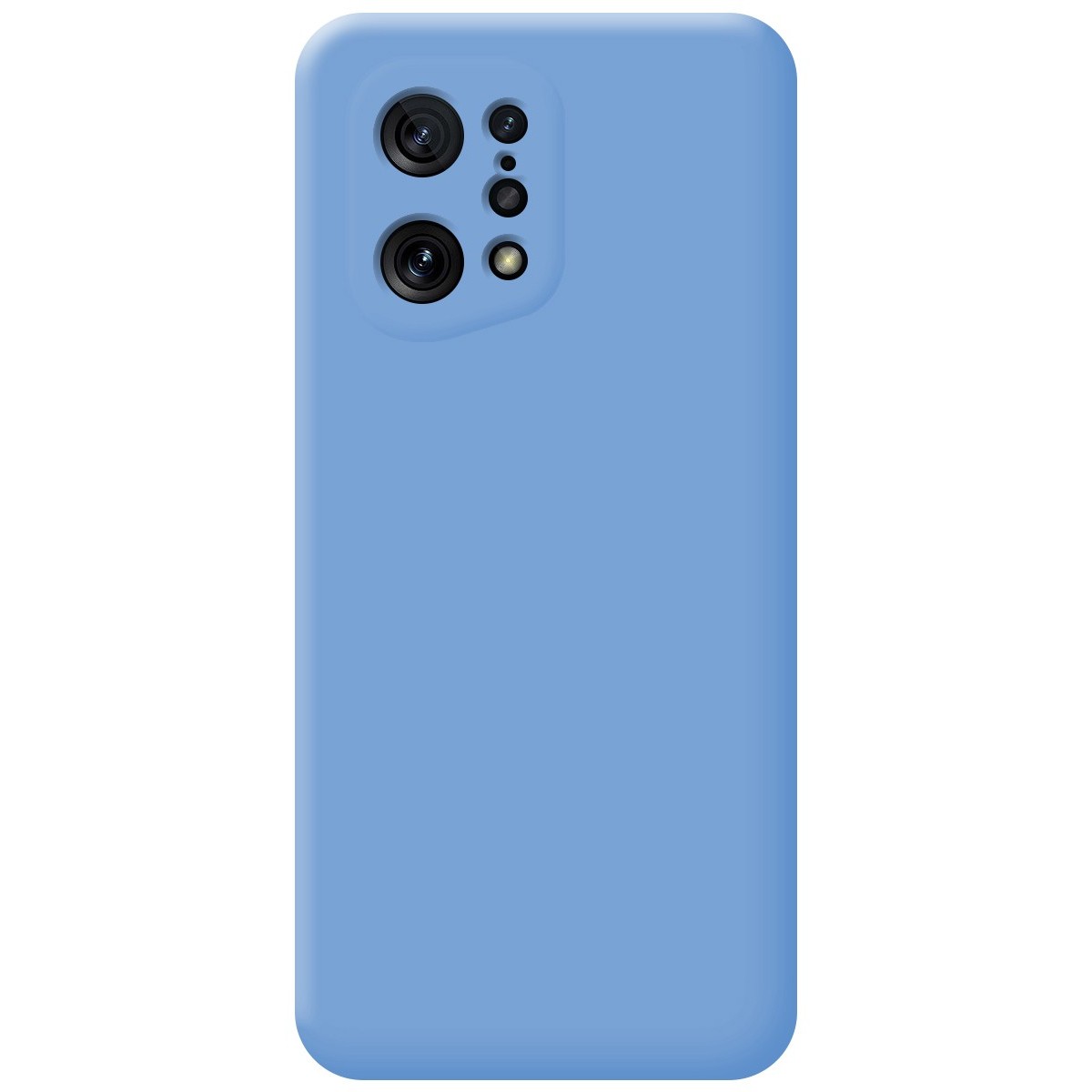 Funda Silicona Líquida Ultra Suave para Oppo Find X5 5G color Azul