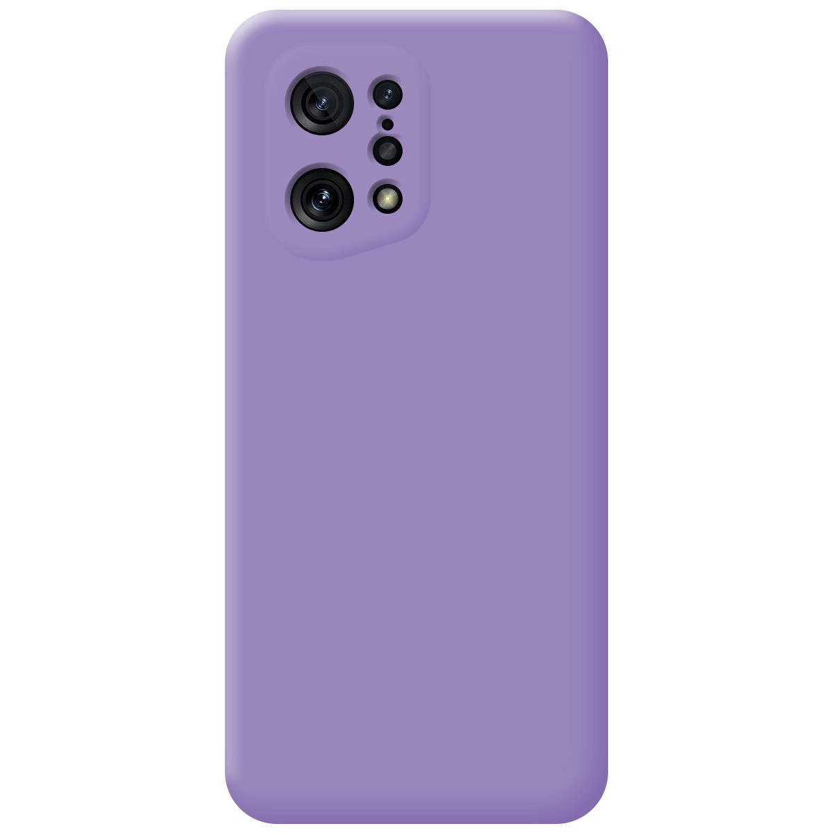 Funda Silicona Líquida Ultra Suave para Oppo Find X5 5G color Morada