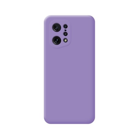 Funda Silicona Líquida Ultra Suave para Oppo Find X5 5G color Morada