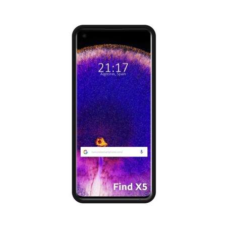 Funda Silicona Líquida Ultra Suave para Oppo Find X5 5G color Negra