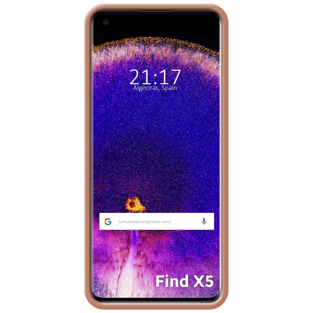 Funda Silicona Líquida Ultra Suave para Oppo Find X5 5G color Rosa