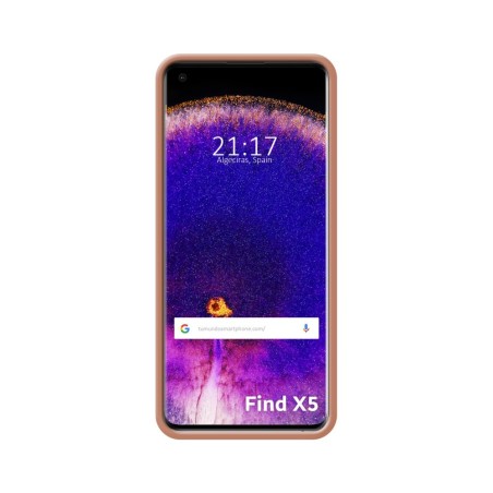 Funda Silicona Líquida Ultra Suave para Oppo Find X5 5G color Rosa