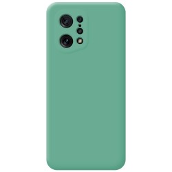 Funda Silicona Líquida Ultra Suave para Oppo Find X5 5G color Verde 2