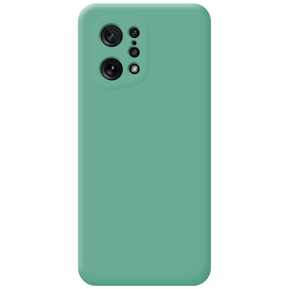 Funda Silicona Líquida Ultra Suave para Oppo Find X5 5G color Verde