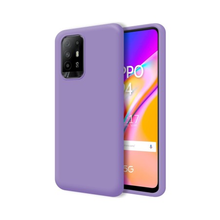 Funda Silicona Líquida Ultra Suave para Oppo A94 5G color Morada