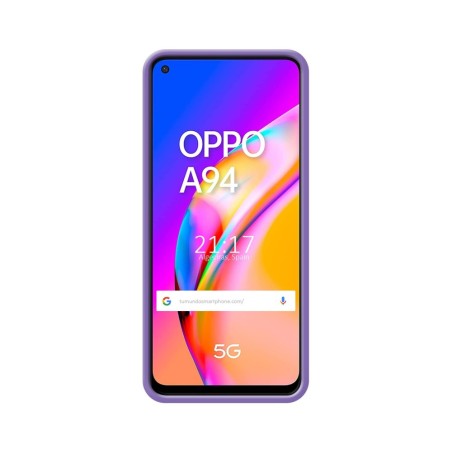 Funda Silicona Líquida Ultra Suave para Oppo A94 5G color Morada