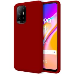 Funda Silicona Líquida Ultra Suave para Oppo A94 5G color Roja