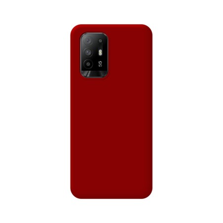 Funda Silicona Líquida Ultra Suave para Oppo A94 5G color Roja