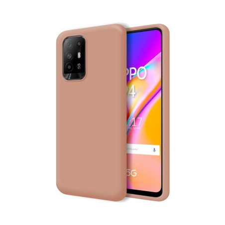 Funda Silicona Líquida Ultra Suave para Oppo A94 5G color Rosa