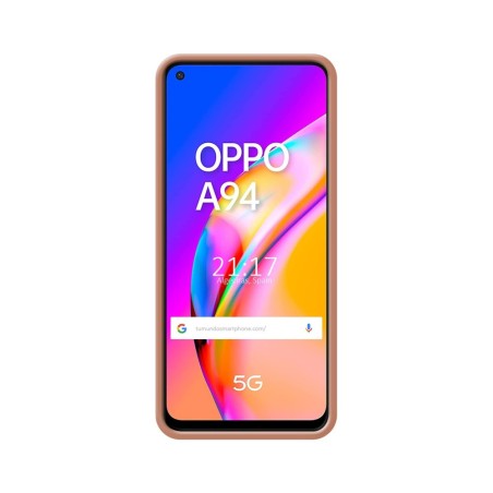 Funda Silicona Líquida Ultra Suave para Oppo A94 5G color Rosa