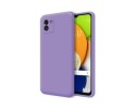Funda Silicona Líquida Ultra Suave para Samsung Galaxy A03 color Morada
