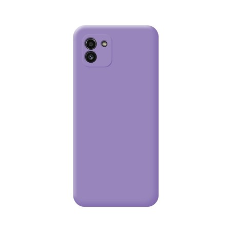 Funda Silicona Líquida Ultra Suave para Samsung Galaxy A03 color Morada