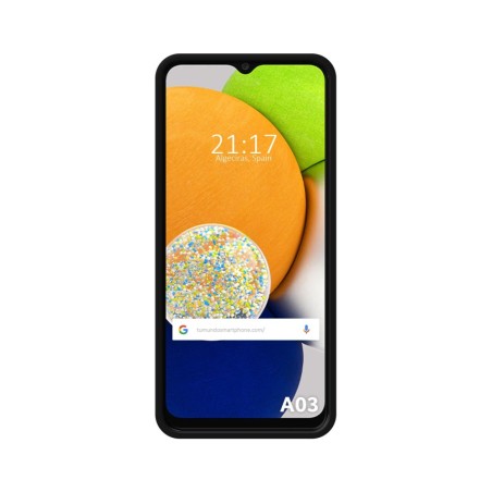Funda Silicona Líquida Ultra Suave para Samsung Galaxy A03 color Negra