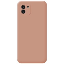 Funda Silicona Líquida Ultra Suave para Samsung Galaxy A03 color Rosa 2