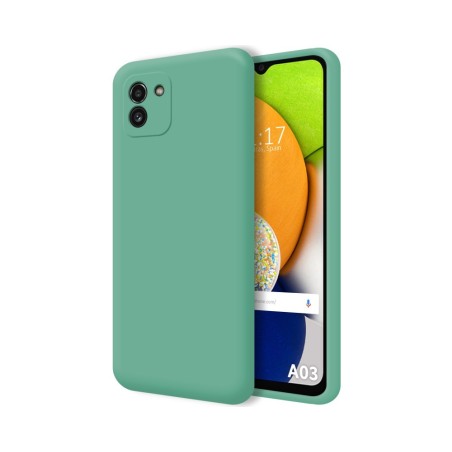 Funda Silicona Líquida Ultra Suave para Samsung Galaxy A03 color Verde