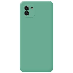 Funda Silicona Líquida Ultra Suave para Samsung Galaxy A03 color Verde 2
