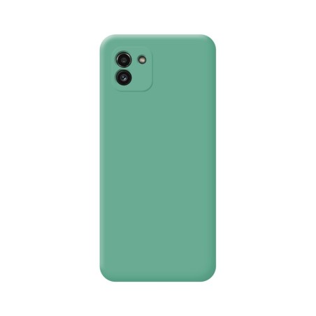 Funda Silicona Líquida Ultra Suave para Samsung Galaxy A03 color Verde