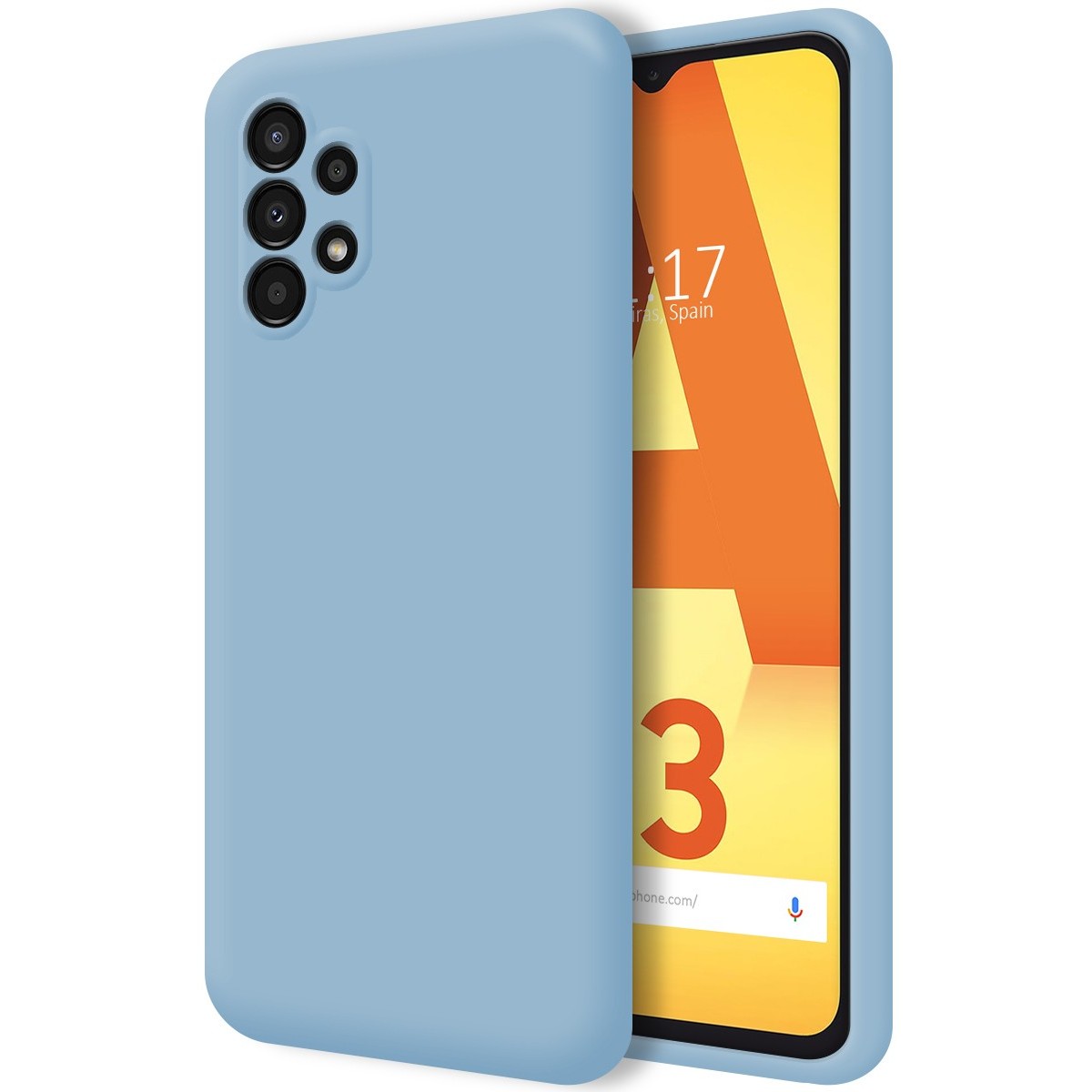 Funda Silicona Líquida Ultra Suave para Samsung Galaxy A13 4G color Azul