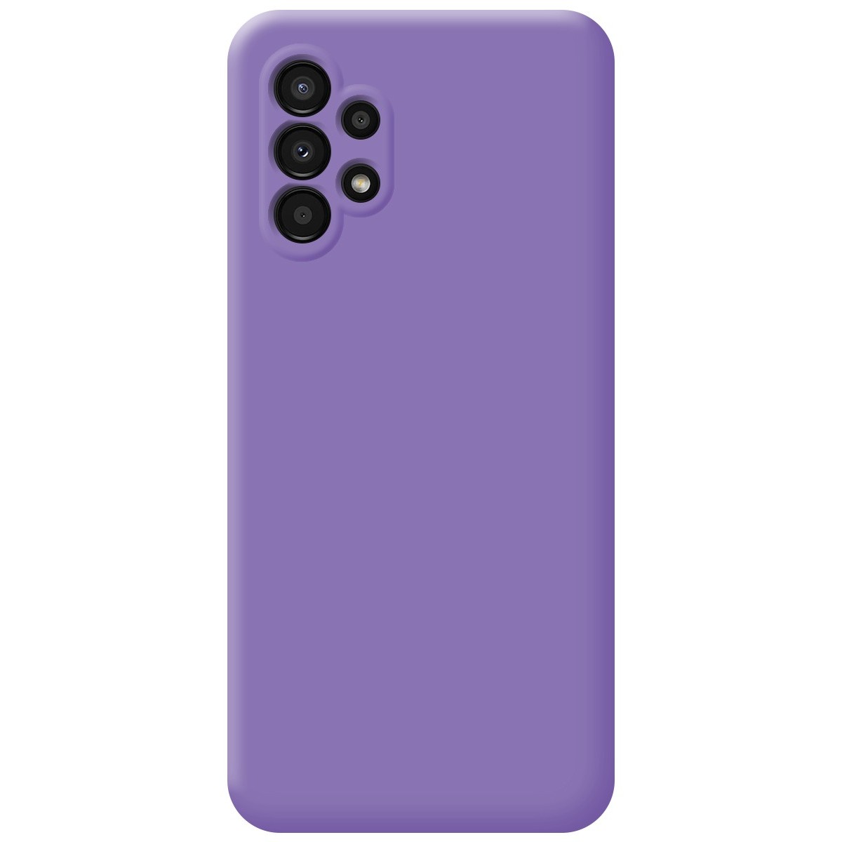 Funda Silicona Líquida Ultra Suave para Samsung Galaxy A13 4G color Morada