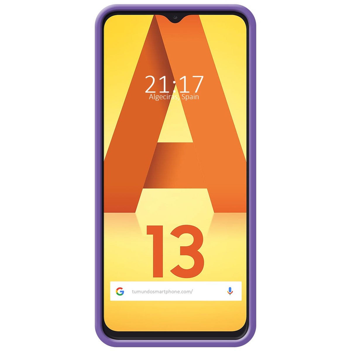 Funda Silicona Líquida Ultra Suave para Samsung Galaxy A13 4G color Morada