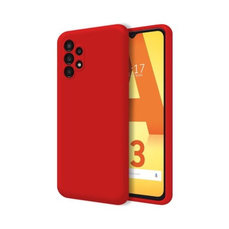 Funda Silicona Líquida Ultra Suave para Samsung Galaxy A13 4G color Roja