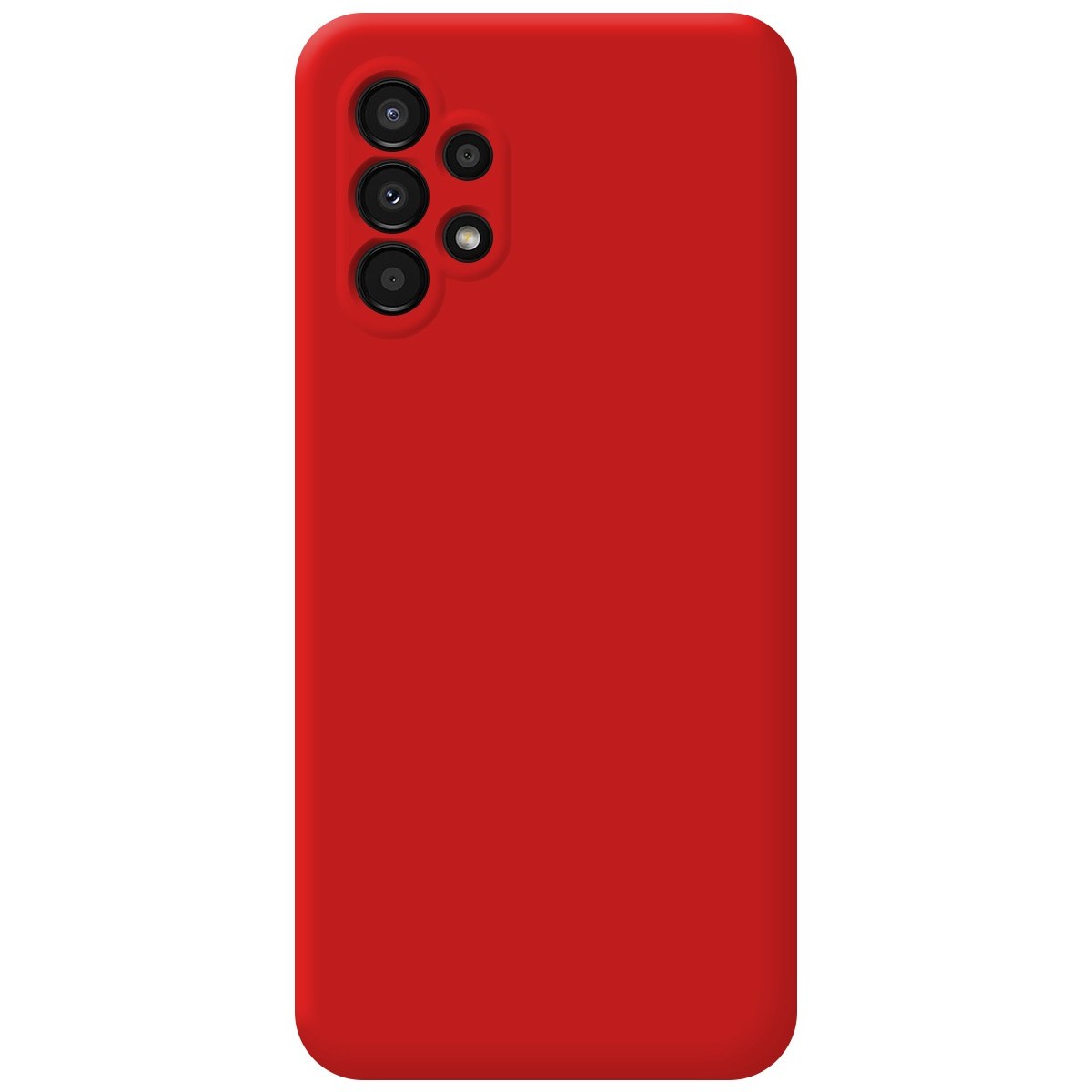 Funda Silicona Líquida Ultra Suave para Samsung Galaxy A13 4G color Roja