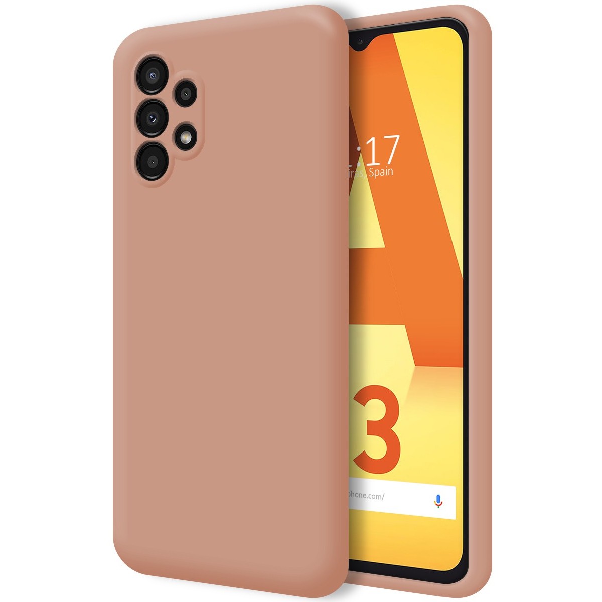 Funda Silicona Líquida Ultra Suave para Samsung Galaxy A13 4G color Rosa