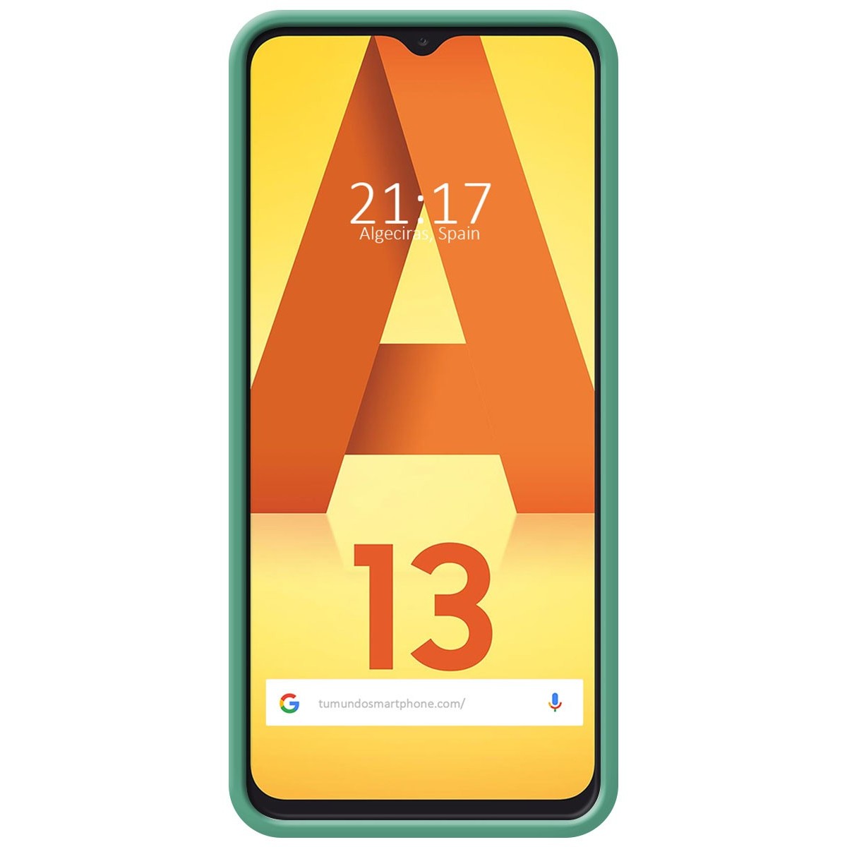 Funda Silicona Líquida Ultra Suave para Samsung Galaxy A13 4G color Verde