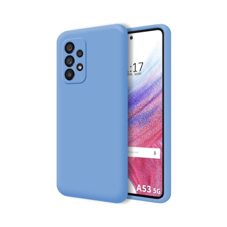 Funda Silicona Líquida Ultra Suave para Samsung Galaxy A53 5G color Azul