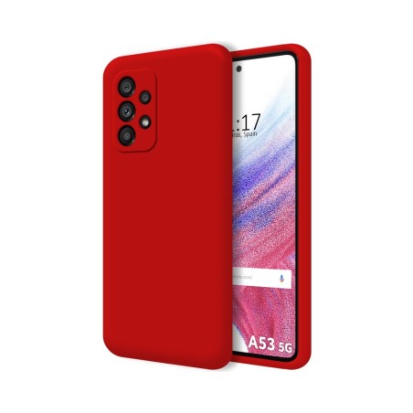 Funda Silicona Líquida Ultra Suave para Samsung Galaxy A53 5G color Roja