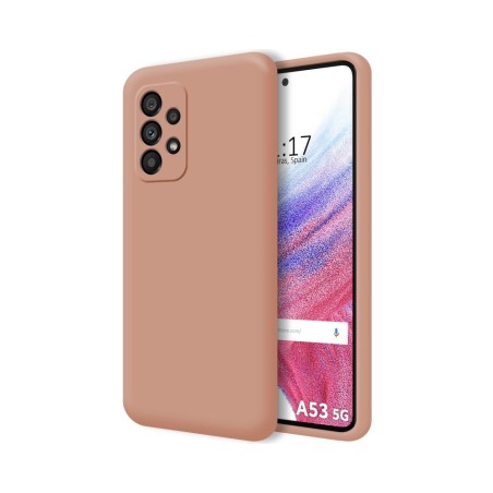 Funda Silicona Líquida Ultra Suave para Samsung Galaxy A53 5G color Rosa