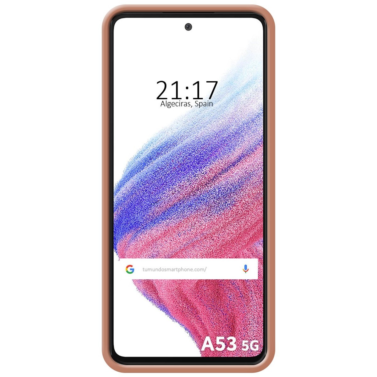 Funda Silicona Líquida Ultra Suave para Samsung Galaxy A53 5G color Rosa
