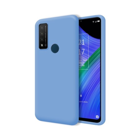 Funda Silicona Líquida Ultra Suave para TCL 20 R 5G color Azul