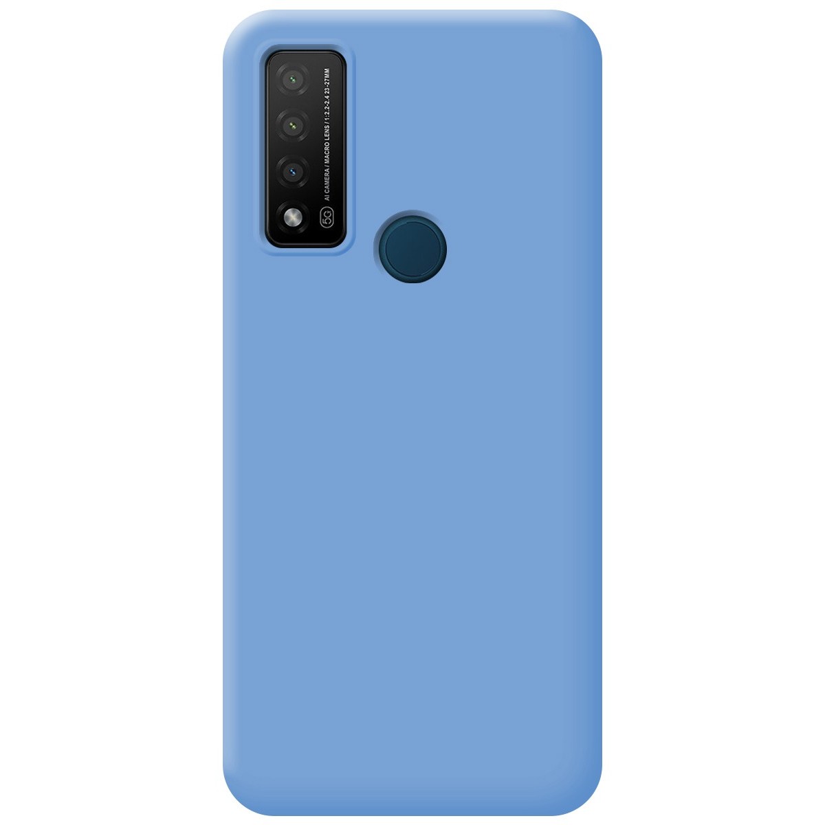 Funda Silicona Líquida Ultra Suave para TCL 20 R 5G color Azul