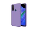 Funda Silicona Líquida Ultra Suave para TCL 20 R 5G color Morada