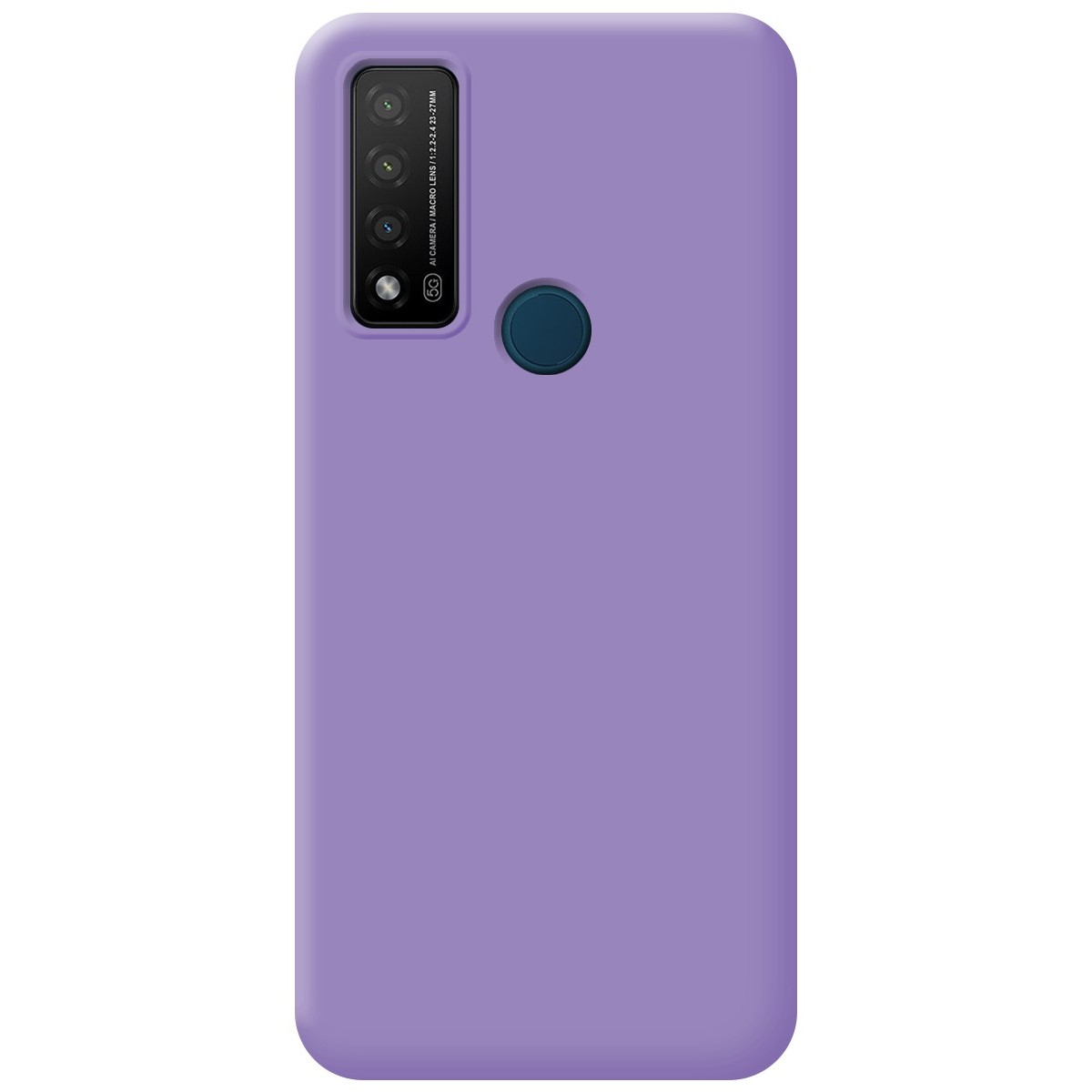 Funda Silicona Líquida Ultra Suave para TCL 20 R 5G color Morada