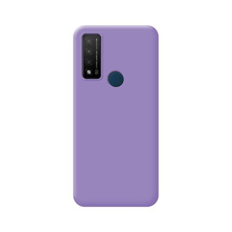 Funda Silicona Líquida Ultra Suave para TCL 20 R 5G color Morada