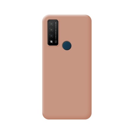 Funda Silicona Líquida Ultra Suave para TCL 20 R 5G color Rosa