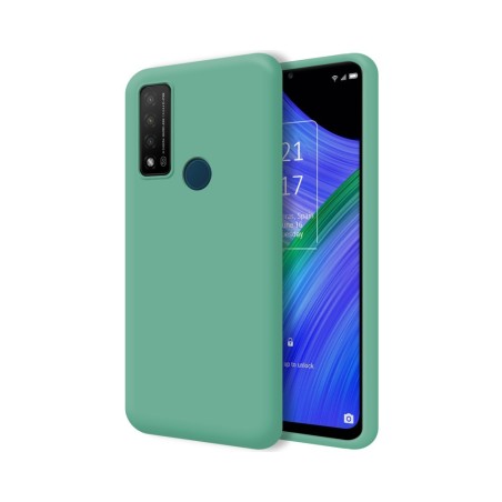 Funda Silicona Líquida Ultra Suave para TCL 20 R 5G color Verde
